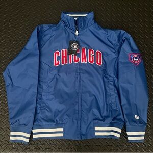 Chicago Cubs New Era Full Zip Jacket Size Medium